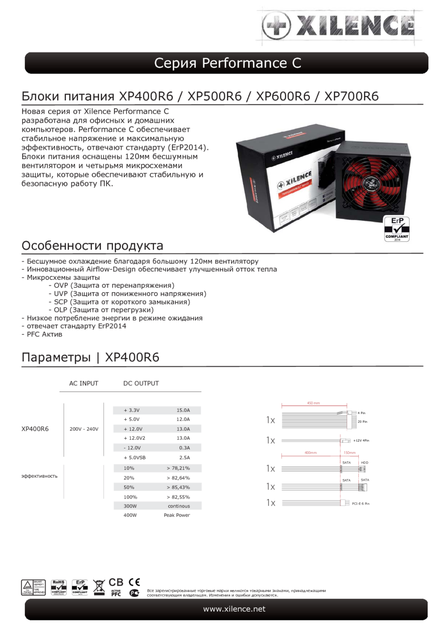 Xilence Xn042 Xp500r6 350 Watt Power Supply Performance C Xp500r6