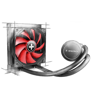 Xilence LQ360 AMD und Intel AiO 360mm Wasserkühlung, 3x 120mm PWM Lüfter,  400W TDP, rot/schwarz