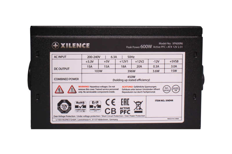 Xilence-XP600R6 XN044 Netzteil Performance C Series 450W - MüKRA